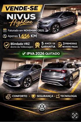 VOLKSWAGEN NIVUS 1.0 200 TSI TOTAL FLEX HIGHLINE AUTOMÁTICO VOLKSWAGEN NIVUS 1.0 200 TSI TOTAL FLEX HIGHLINE AUTOMÁTICO